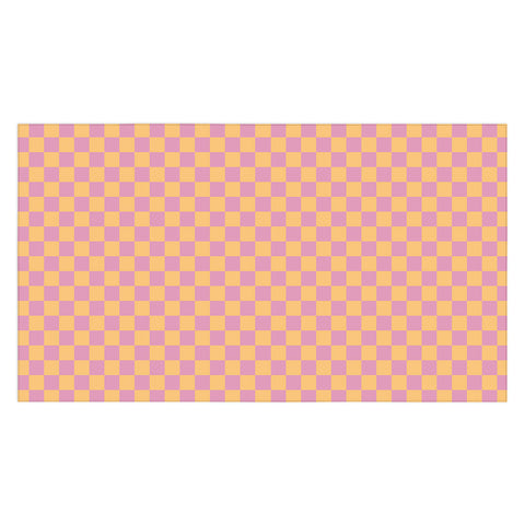 Galaxy Eyes Checked Print Jelly Tablecloth