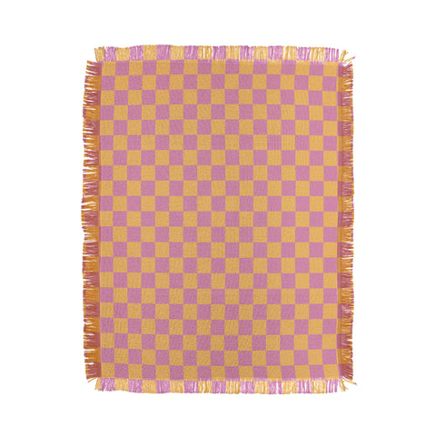 Galaxy Eyes Checked Print Jelly Throw Blanket
