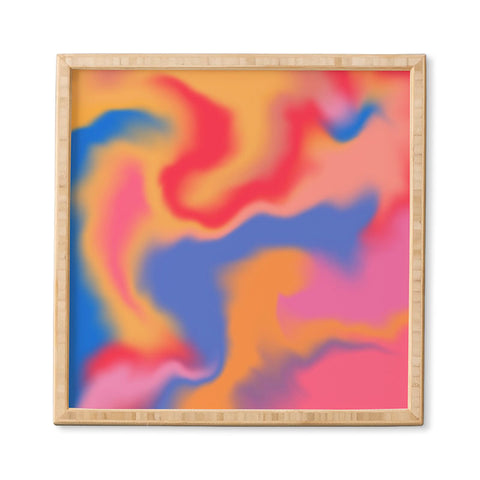 Galaxy Eyes Cloud Color Rainbow Framed Wall Art