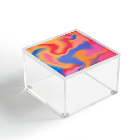 Galaxy Eyes Cloud Color Rainbow Acrylic Box