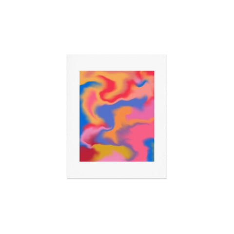 Galaxy Eyes Cloud Color Rainbow Art Print