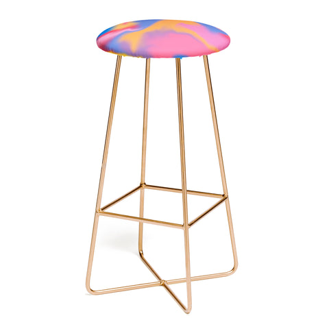 Galaxy Eyes Cloud Color Rainbow Bar Stool