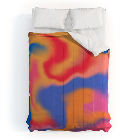 Galaxy Eyes Cloud Color Rainbow Comforter