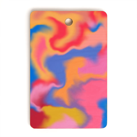 Galaxy Eyes Cloud Color Rainbow Cutting Board Rectangle