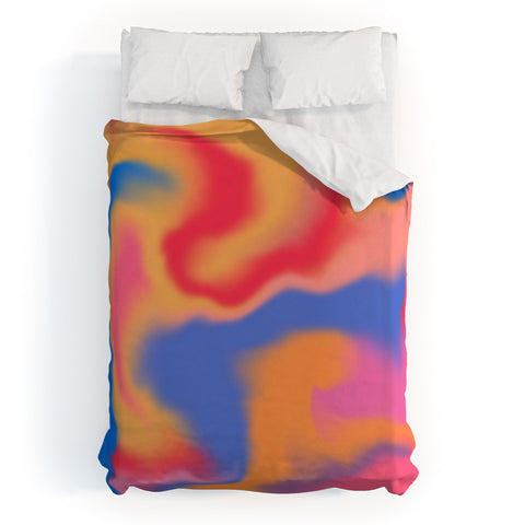 Galaxy Eyes Cloud Color Rainbow Duvet Cover