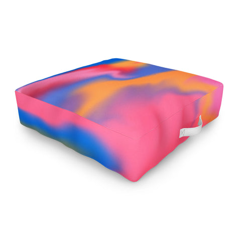 Galaxy Eyes Cloud Color Rainbow Outdoor Floor Cushion