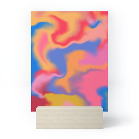 Galaxy Eyes Cloud Color Rainbow Mini Art Print