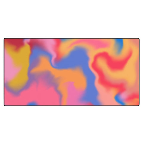 Galaxy Eyes Cloud Color Rainbow Desk Mat
