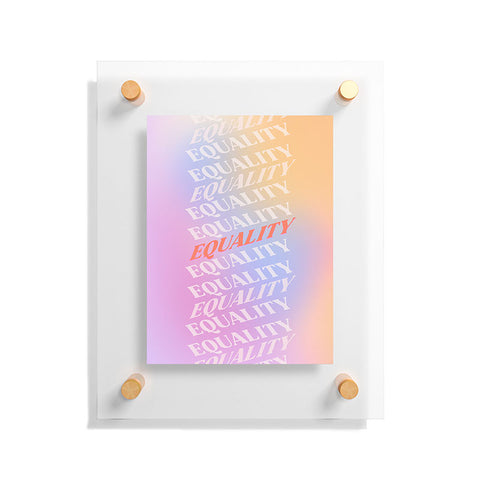 Galaxy Eyes Equality Floating Acrylic Print