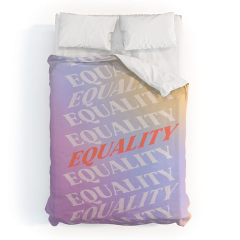 Galaxy Eyes Equality Duvet Cover