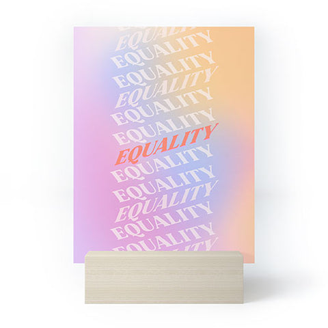 Galaxy Eyes Equality Mini Art Print