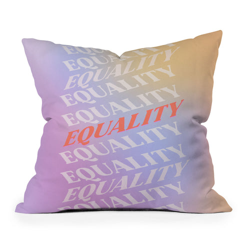 Galaxy Eyes Equality Outdoor Throw Pillow