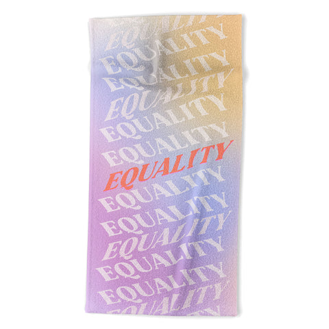 Galaxy Eyes Equality Beach Towel