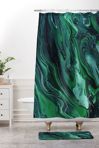 Galaxy Eyes Nebula Shower Curtain And Mat