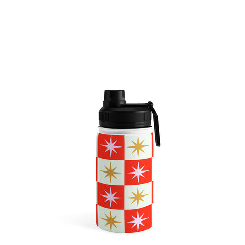 Galaxy Eyes Star Check Festive Water Bottle