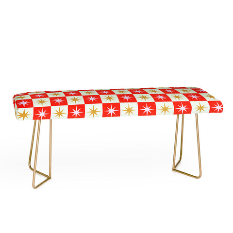 Galaxy Eyes Star Check Festive Bench