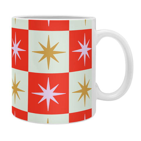 Galaxy Eyes Star Check Festive Coffee Mug
