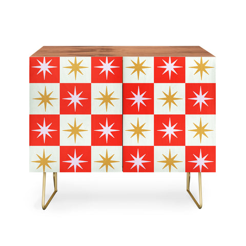 Galaxy Eyes Star Check Festive Credenza
