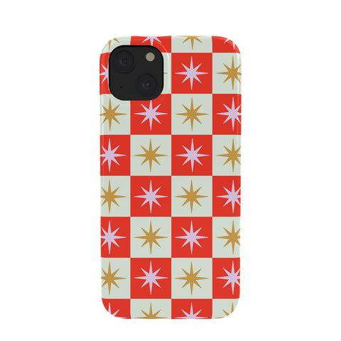 Galaxy Eyes Star Check Festive Phone Case