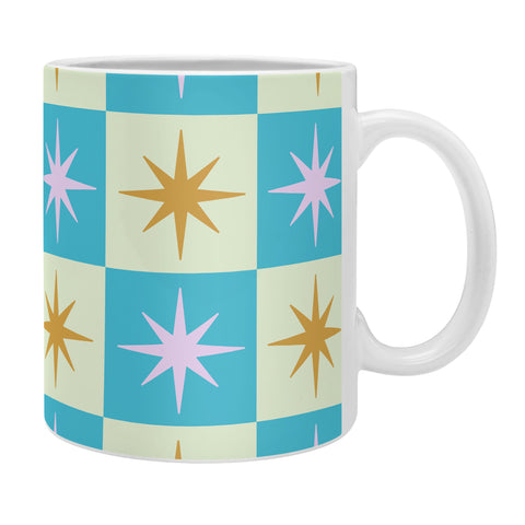 Galaxy Eyes Star Check Rainbow Coffee Mug