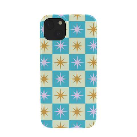 Galaxy Eyes Star Check Rainbow Phone Case
