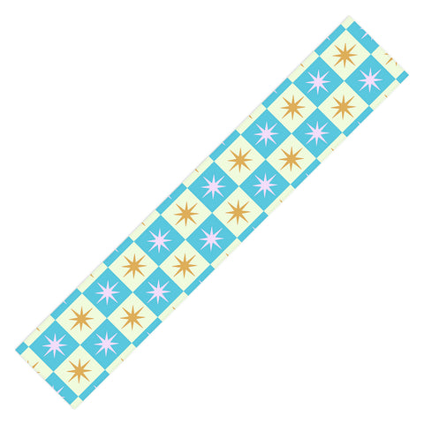 Galaxy Eyes Star Check Rainbow Table Runner