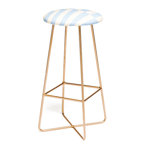 Galaxy Eyes Strippy Baby Blue Bar Stool