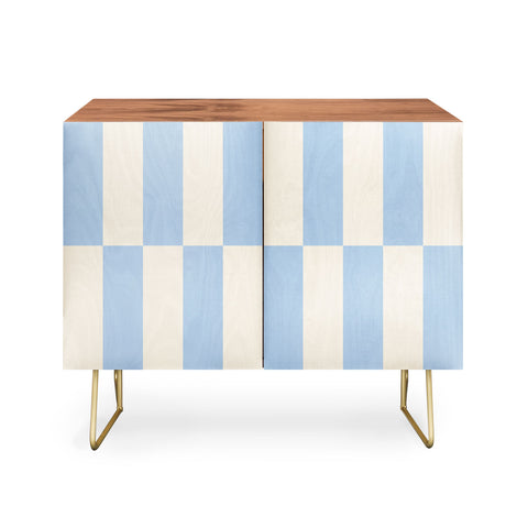 Galaxy Eyes Strippy Baby Blue Credenza