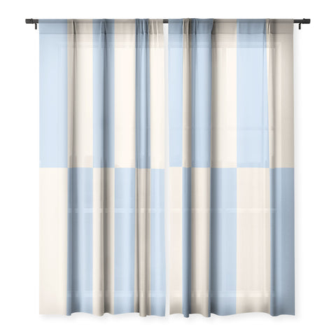 Galaxy Eyes Strippy Baby Blue Sheer Non Repeat