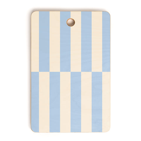 Galaxy Eyes Strippy Baby Blue Cutting Board Rectangle