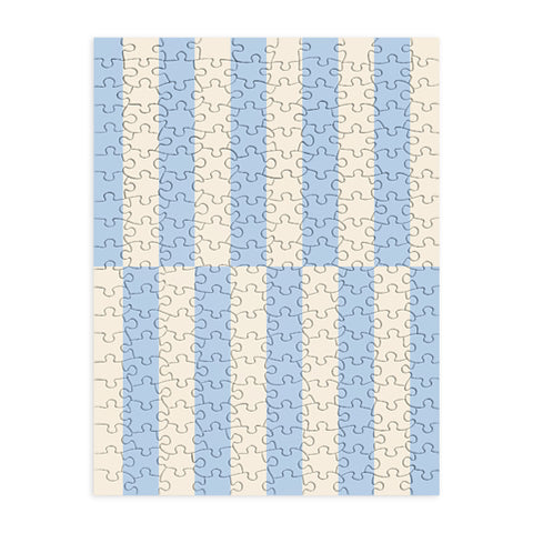 Galaxy Eyes Strippy Baby Blue Puzzle