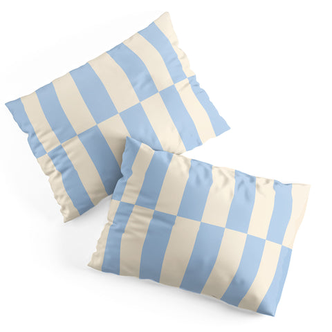 Galaxy Eyes Strippy Baby Blue Pillow Shams