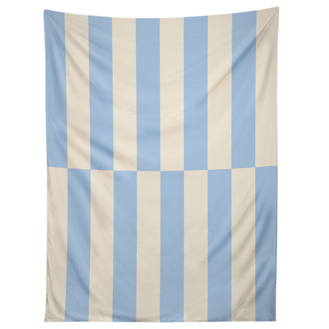 Galaxy Eyes Strippy Baby Blue Tapestry