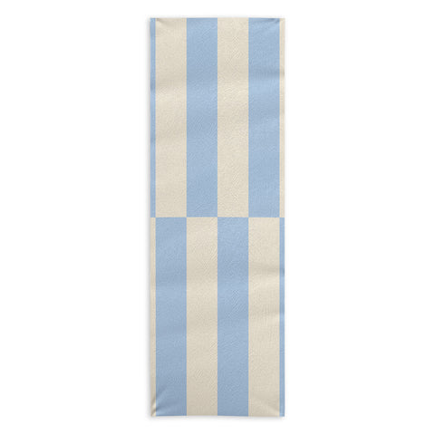 Galaxy Eyes Strippy Baby Blue Yoga Towel