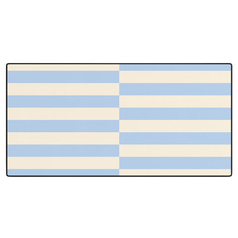 Galaxy Eyes Strippy Baby Blue Desk Mat