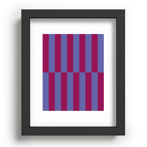 Galaxy Eyes Strippy Dark Orchid and Peri Recessed Framing Rectangle