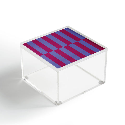 Galaxy Eyes Strippy Dark Orchid and Peri Acrylic Box