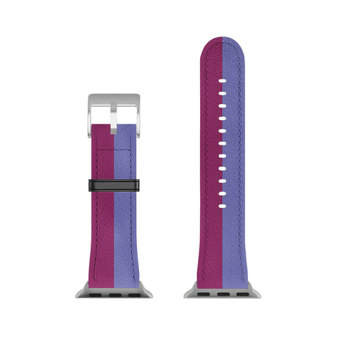 Galaxy Eyes Strippy Dark Orchid and Peri Apple Watch Band