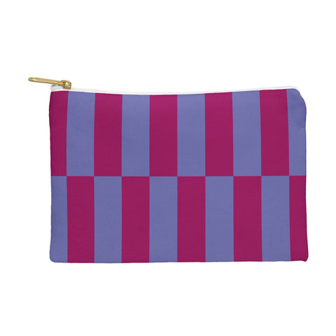 Galaxy Eyes Strippy Dark Orchid and Peri Pouch
