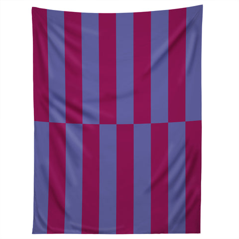 Galaxy Eyes Strippy Dark Orchid and Peri Tapestry