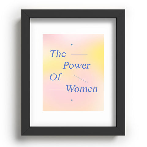 Galaxy Eyes The Power Of Women Recessed Framing Rectangle