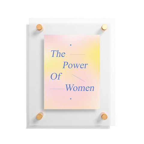 Galaxy Eyes The Power Of Women Floating Acrylic Print