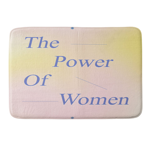 Galaxy Eyes The Power Of Women Memory Foam Bath Mat