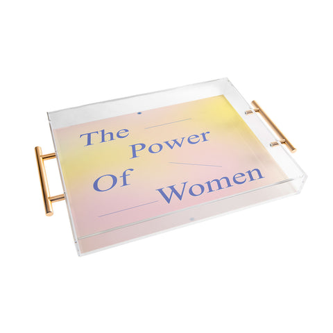 Galaxy Eyes The Power Of Women Acrylic Tray