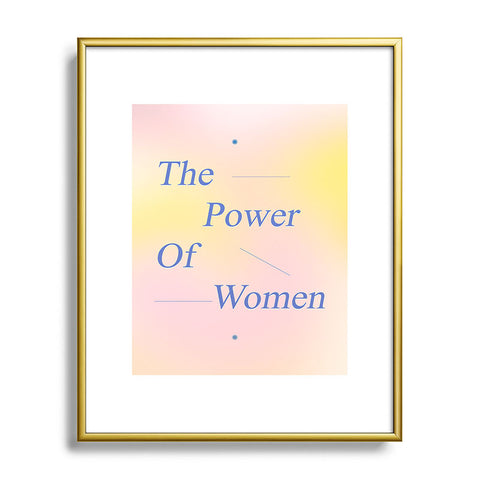 Galaxy Eyes The Power Of Women Metal Framed Art Print