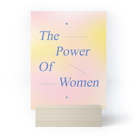Galaxy Eyes The Power Of Women Mini Art Print