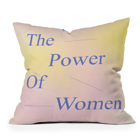 Galaxy Eyes The Power Of Women Outdoor Throw Pillow