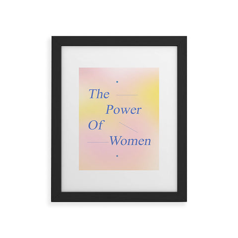 Galaxy Eyes The Power Of Women Framed Art Print