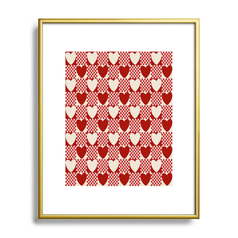 Galaxy Eyes Valentine II Metal Framed Art Print