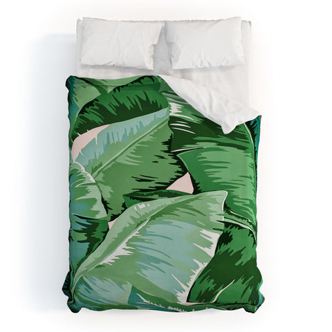 Gale Switzer Banana leaf grandeur II Duvet Cover